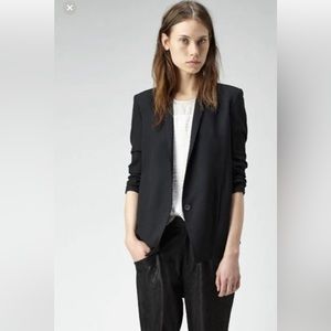 Helmet Lang Scrunch sleeve blazer